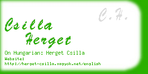 csilla herget business card